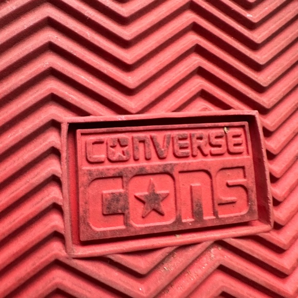 CONVERSE rare red retro lace up sneaker mens 10 - Picture 12 of 12